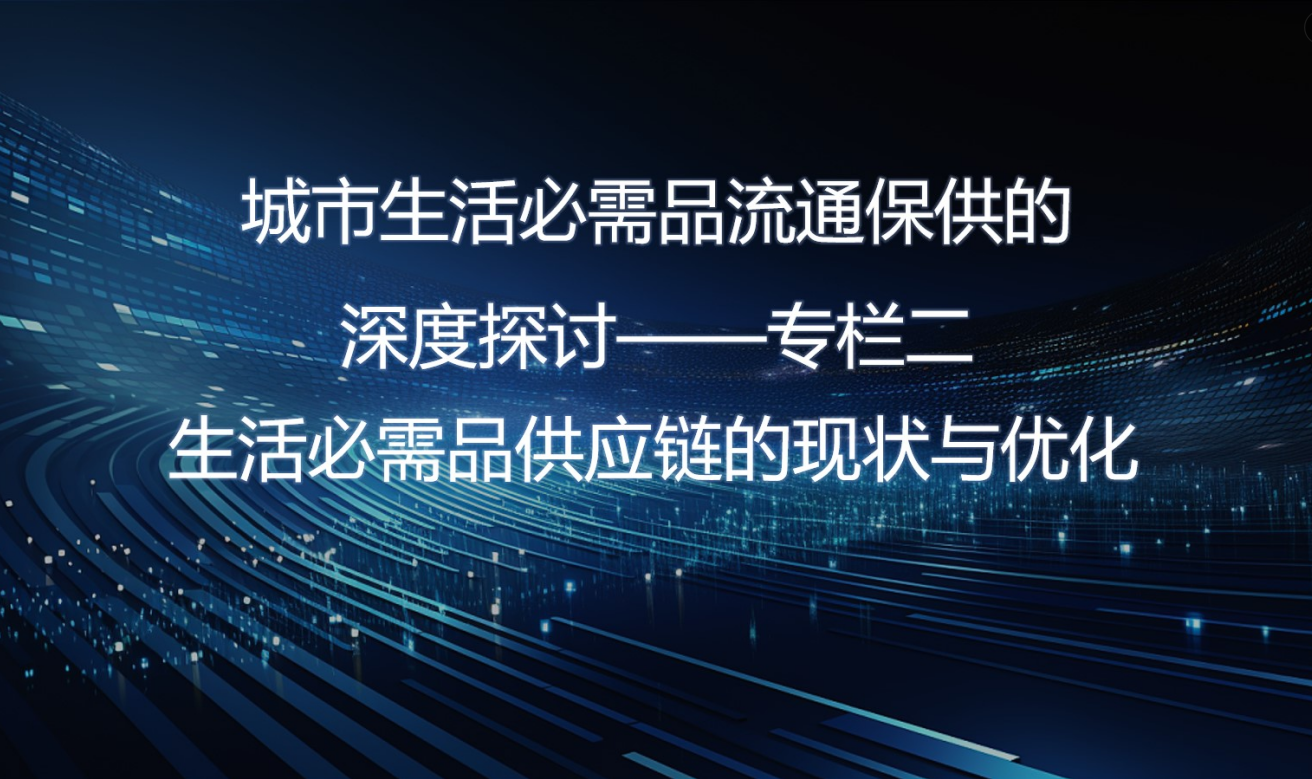 城市生活必需品流通保供的深度探讨—专栏二