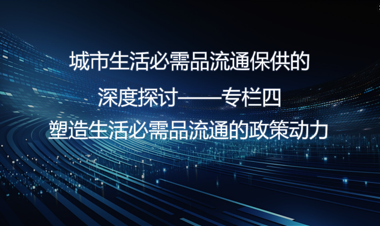 城市生活必需品流通保供的深度探讨—专栏四