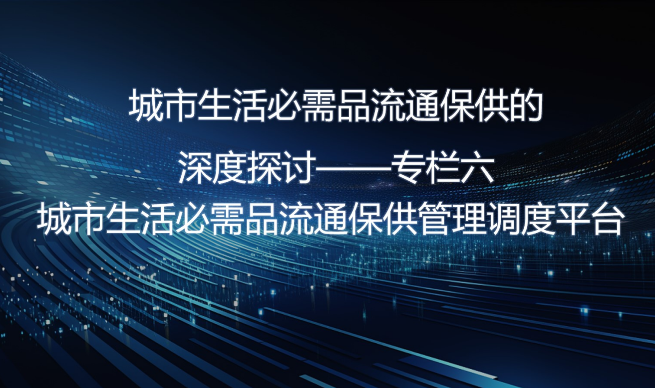 城市生活必需品流通保供的深度探讨—专栏六