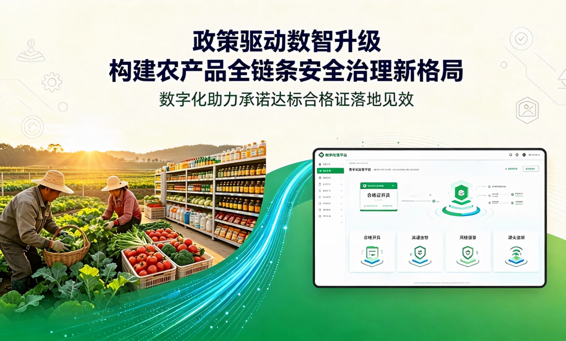 政策驱动数智升级，构建农产品全链条安全治理新格局